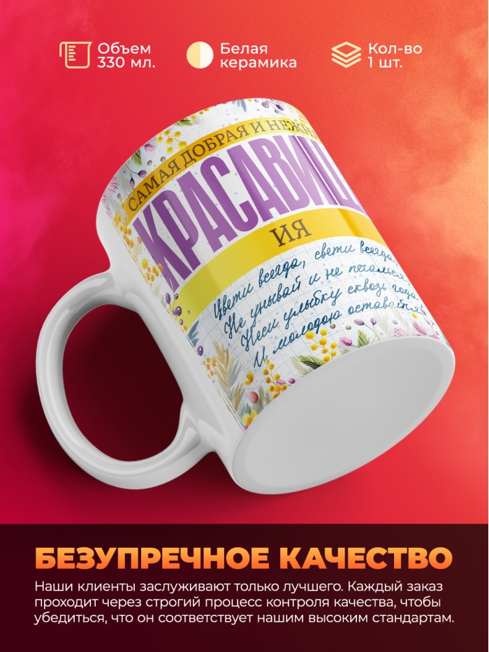 Кружка на 8 марта с именем Ия  Саки