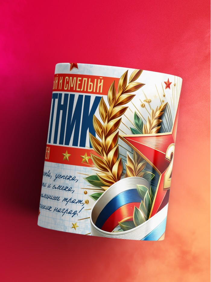 Кружка на 23 февраля Семен  Саки