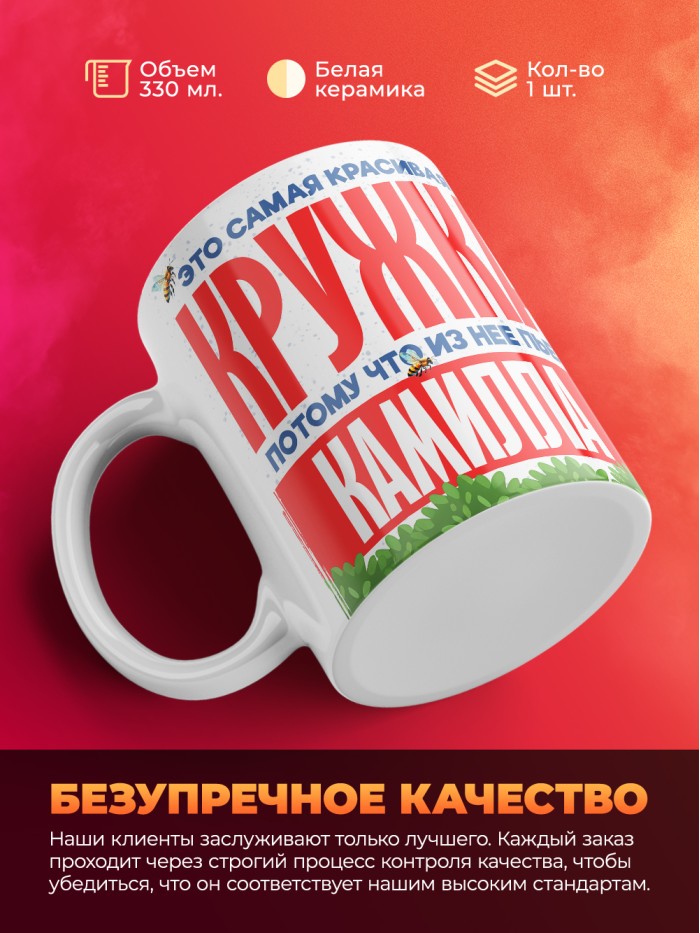 Самая красивая кружка с именем Камилла  Саки