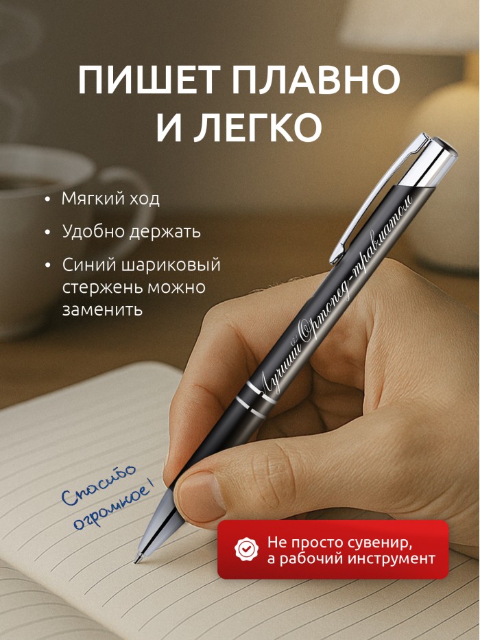 Ручка с гравировкой Лучший Ортопед-травматолог  Саки