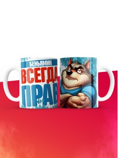 Кружка именная Беньямин