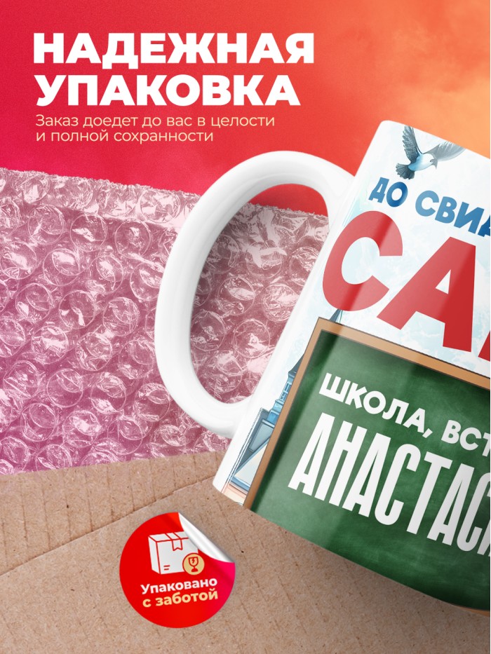 Кружка школа встречай Анастасию  Саки