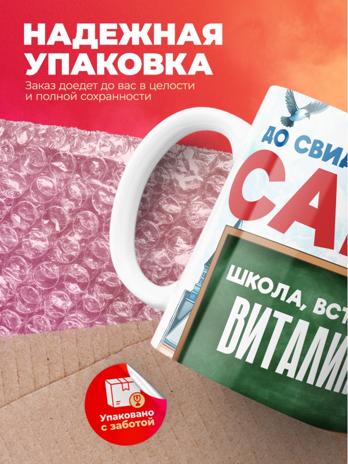 Кружка школа встречай Виталину  Саки