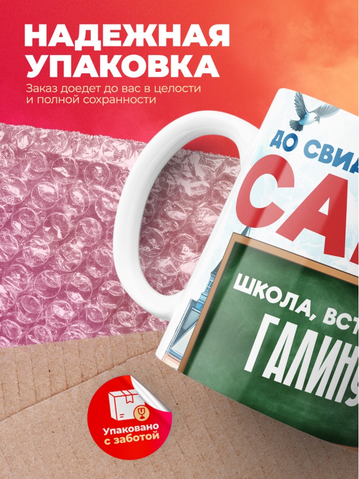 Кружка школа встречай Галину  Саки