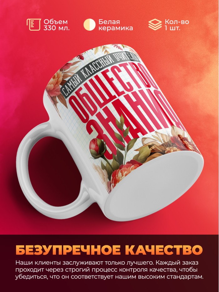 Кружка учителю Обществознания  Саки